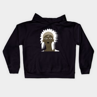 Illustration of a beautiful woman Kids Hoodie